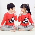 thumbnail image 1 of Conjunto de pijamas de Navidad para niños y niñas, ropa de dormir para adolescentes, 2 piezas, 6, 8, 10 y 12 años, 1 of 4