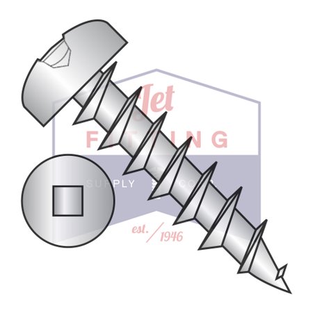 

8-11X1/2 Deep Thread Wood Screws | Square | Pan Head | Steel | Zinc
