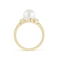 thumbnail image 2 of ANGARA Classic South Sea Cultured Pearl Bypass Ring in 14K Yellow Gold for Women | June Birthstone, Birthday, Anniversary, Jewelry Gift for Women | Pearl Ring, 2 of 9