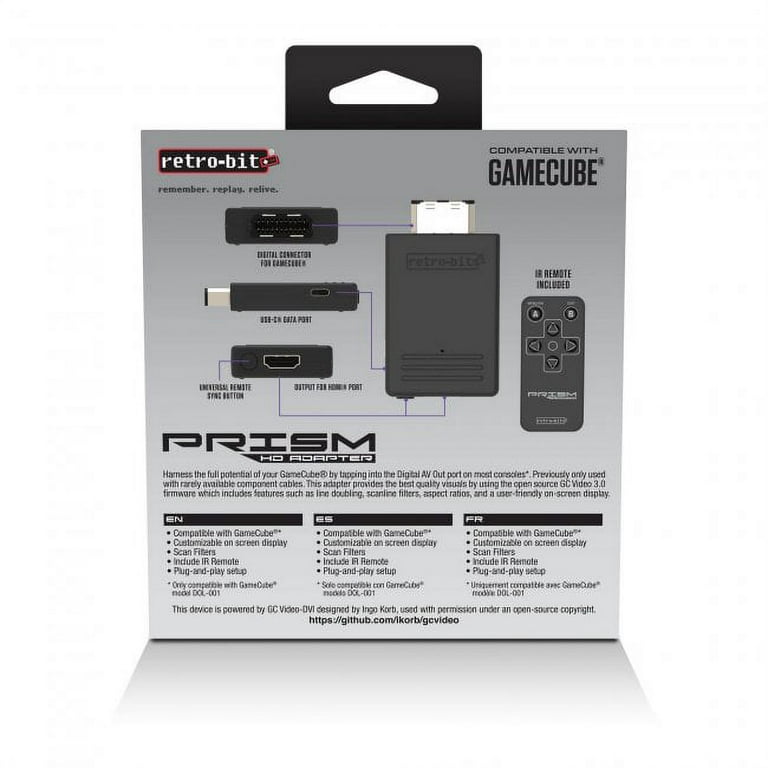 Retro-Bit RB-GC-3063 Prism HD Adapter for GameCube (Model DOL-001