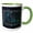 Green/White, variant on 3drose, Retro Star Map. Zodiac Constellations of Pisces or Fishes. Blue Color, 15oz Mug