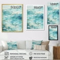 thumbnail image 4 of Designart "Minimalist Charm Of Oceanic Waves II" Ocean Floater Framed Wall Art Living Room, 4 of 5