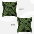 thumbnail image 3 of ZICANCN Decorative Throw Pillow Covers , Pattern Leaves Couch Sofa Decorative Knit Pillow Covers for Living Room Farmhouse 12"x12", 3 of 8