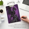 thumbnail image 5 of Vzayyk 12'x 9' Clipboard With Retractable Small Hook For Offices Seminars A Black & Purple Dragon, 5 of 9