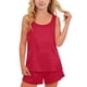 thumbnail image 1 of Estilo Verano Conjunto de Niños de Color Sólido Cuello Redondo sin Mangas Y Pantalones Cortos Dos Piezas de Ropa de Casa para Niños, 1 of 8