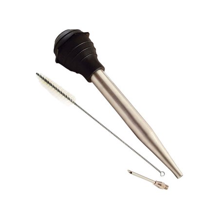 1 pc Norpro Silver/Black Silicone/Stainless Steel Baster 1.5 oz