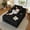 Black, variant on CHORRO67 Chaise Lounge Chair Corduroy Cloud Sofa Bed No Assembly with 3 Pillows for Livingroom