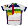 thumbnail image 2 of Central African Republic Flag Short Sleeve Cycling Jersey  for Men - Size XL, 2 of 3