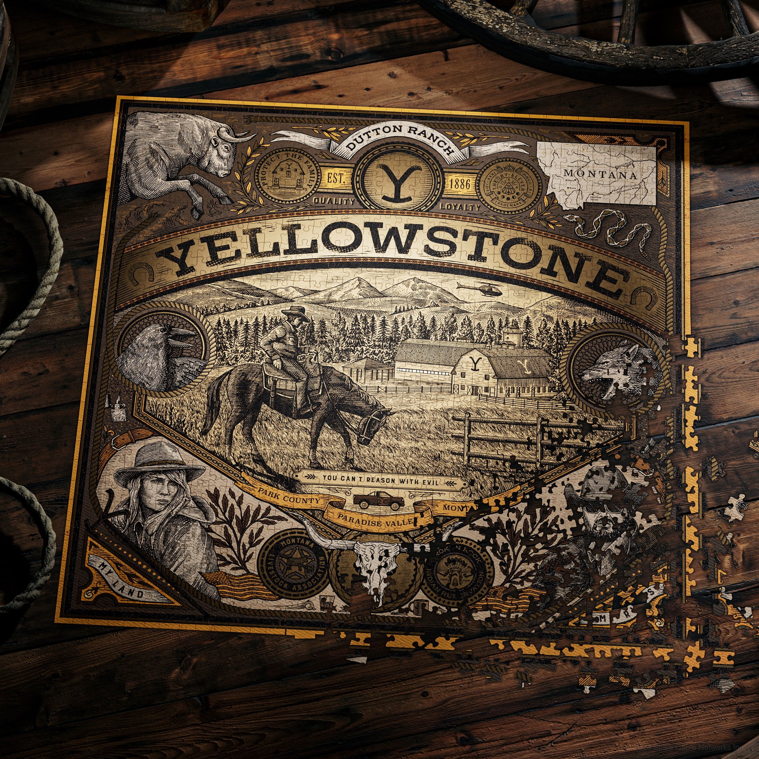 Yellowstone Jigsaw Puzzle, 1,000 Pieces