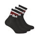 thumbnail image 1 of FILA Calcetines unisex, 3 Pares de Quarter - Calcetines cortos, Sport, Puño con Logo, uni Negro 35-38, 1 of 2