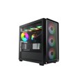 thumbnail image 2 of Gabinete para PC Gaming Montech X5M Micro ATX con 4 ventiladores ARGB de 120 mm, 2 of 6