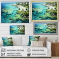 thumbnail image 4 of Designart "A Haven Adorned with Caraibe s Finest" Landscapes Floater Framed Canvas Wall Art, 4 of 7