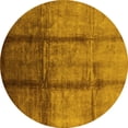 thumbnail image 1 of Ahgly Company Indoor Round Oriental Yellow Industrial Area Rugs, 6' Round, 1 of 4