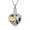 Purple/Gold, variant on Crystal Heart with Hummingbird and Sunflower Memorial Cremation Jewelry for Ashes Holder Urn Necklace Lockets for Ashes of Loved One Pendent for Ashes and Chain