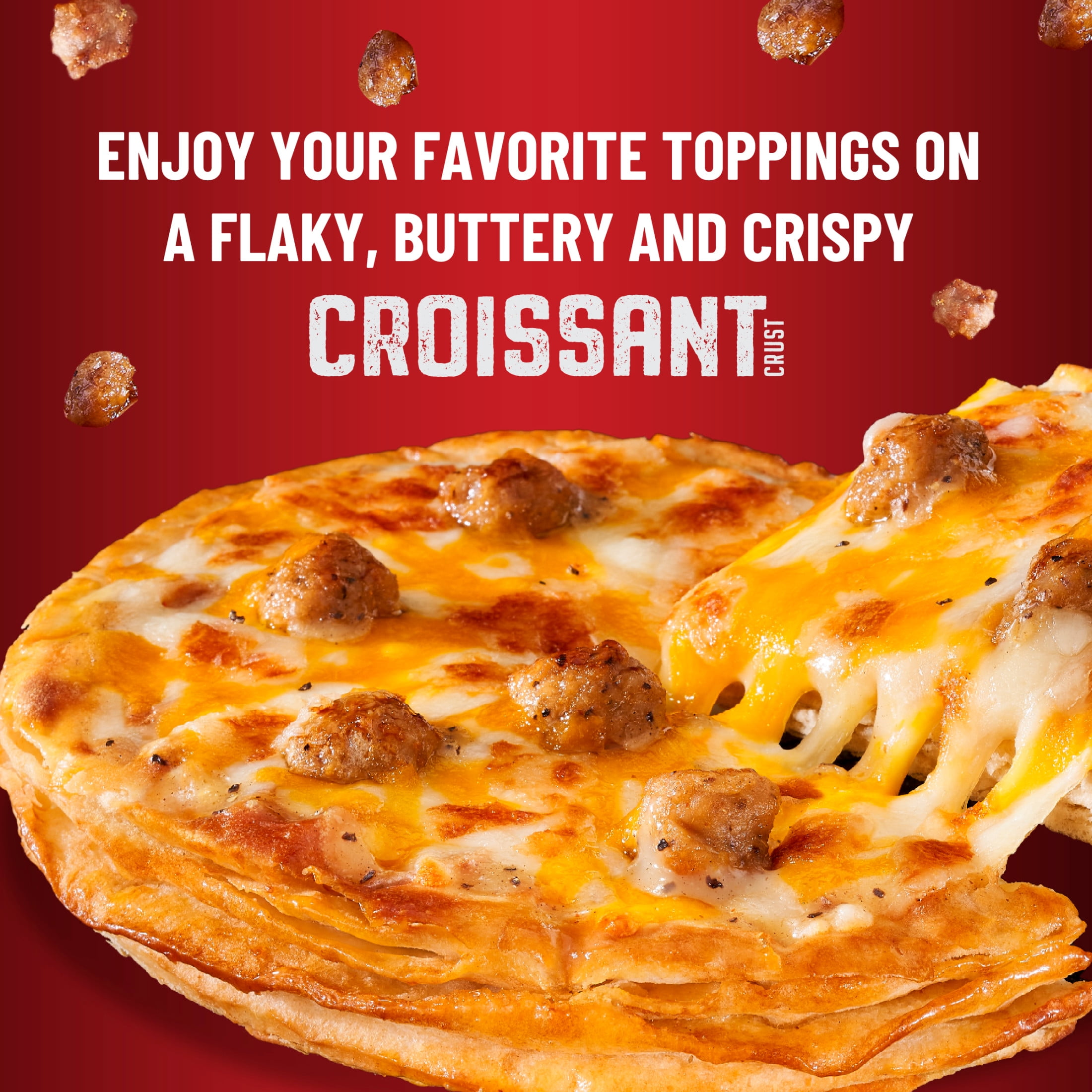 DiGiorno Croissant Crust Sausage Pizza 6.5 in 9.2oz Carton (Frozen)