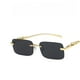 thumbnail image 1 of Lentes De Sol Con Marco Cuadrado Vintage De Metal Sin Montura Para Mujeres Y Hombres, 1 of 4