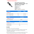 thumbnail image 2 of Front Left Strut and Coil Spring Assembly - Compatible with 2007 - 2012 Dodge Caliber 2.0L 4-Cylinder 2008 2009 2010 2011, 2 of 2