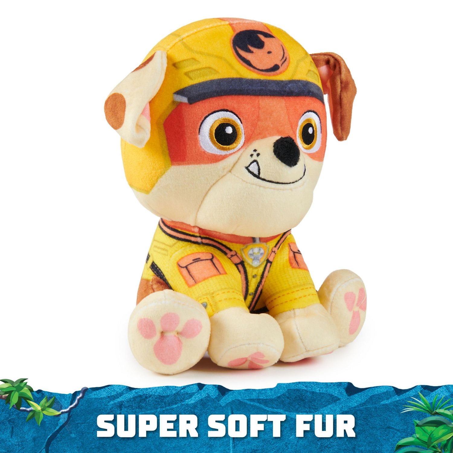 PAW Patrol Jungle Pups, Tracker 8-Inch Plush, Stuffed Animal Kids Toys for Boys & Girls Ages 3 and Up