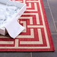 thumbnail image 3 of SAFAVIEH Beach House Bethanie Geometric Indoor/Outdoor Runner Rug, Red/Creme, 2'2" x 8', 3 of 9