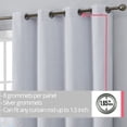 thumbnail image 3 of THD Passaic Geometric 100% Blackout Total Privacy Energy Efficiency Window Treatement Grommet Curtains - Set of 2 Panels, 3 of 6