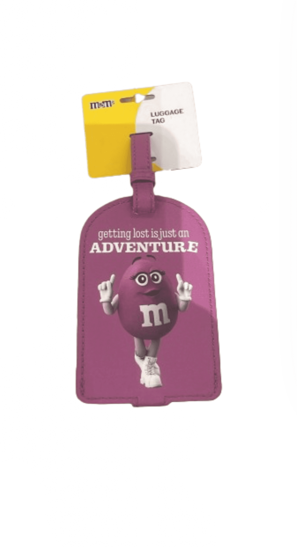 M&M'S M&M's World Character Red Hands Off! Jumbo Luggage Tag New