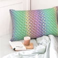 thumbnail image 4 of Kdxio Cotton Pillow Cases 20"x30" Pillowcases,Soft and Breathable Bedroom Pillow Cases-Rainbow Peacock Feathers-No Pillow Core, 4 of 5