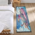 thumbnail image 2 of WOBOGO Anime Flamingo Bedside Long Rug Delicate and Soft Modern Indoor Area Decor Non Slip Carpet for Bed Room Corridor Entrance Balcony, 2 of 8
