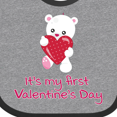 thumbnail image 4 of Inktastic It's My First Valentine's Day Boys or Girls Baby Bib, 4 of 4