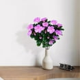 thumbnail image 6 of Ceramic vase decor Artificial Plastic Azalea Bouquet Branch Sized Handheld Flower Arrangement For Wedding And Decor, 6 of 9