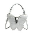 thumbnail image 4 of Bolso de hombro Salvador mariposa portátil para mujer Plata, 4 of 10