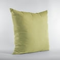 thumbnail image 3 of Plutus Yellow Solid Shiny Velvet Luxury Throw Pillow - Double sided 16" x 16", 3 of 5