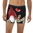 thumbnail image 2 of Cauagu Love Gnomes Print Men's Boxer Briefs, Funny & Cute Underwear Elastic Waistband Briefs Ideal Gift for Men,1-Pack, 2 of 7