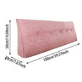 thumbnail image 2 of Headboard Wedge Pillow for Twin Beds - Large 39" Triangular Backrest Bolster with Lumbar Support - Reading & Sitting Pillow for Daybeds, Bunk Beds, and Dorm Rooms, 2 of 6