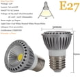 thumbnail image 3 of Bombillas LED COB regulables para sala de estar, focos E27, GU10, MR16, 15W, CA 110V/220V, cc 12V, lámparas blancas para el hogar, 3 of 4