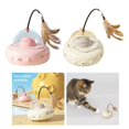 thumbnail image 2 of Electric Teasing Cats Toy Flying Interactively Cats Dog Toy Kittens Exercise Toy for Busy Cats Owners Pink, 2 of 4