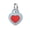 Denim Blue, variant on Heart Shaped Airtag Case Keychain, Soft Silicone Airtag Holder Cover with Metal Key Ring, 360° Protective Airtag Dog Collar Tracker Case, for Keys Backpack Luggage Pets