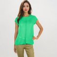 thumbnail image 5 of Women's Sleeveless Knit Top With Seam Front Detail- Large, Green, 5 of 6