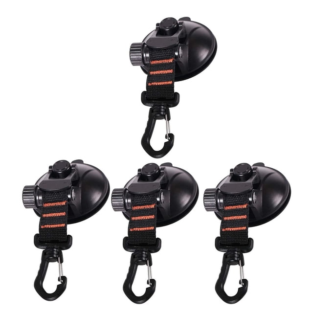 MasteelfCA 4Pcs Outdoor Camping Car Tent Fixing Hook Durable Canopy Car Window Suction Cup