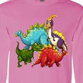 thumbnail image 4 of Inktastic Cute Dinosaurs Long Sleeve T-Shirt, 4 of 5