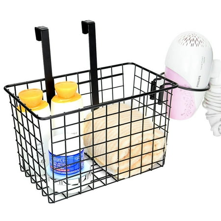 Sortwise Bathroom Kithchen Storage Basket Over Cabinet Door Organizer Basket With Hair Dryer Holder Walmart Canada