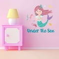 thumbnail image 1 of Under The Sea Mermaid Vibes Seahorse Sea Shells Statfish Princess Fish Starfish Queen Sweet Dreams Bedtime Unicorn Lovely Dear Dream Holiday Gift Decorating Wall Decal Sticker - Size: 30 In X 30 In, 1 of 5
