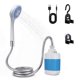 thumbnail image 1 of Ducha de camping portátil, ducha eléctrica para exteriores de 1200 mAh, bomba recargable, cabezal de ducha de camping, adecuada para acampar, hacer senderismo, viajar, lavar y otras actividades., 1 of 7