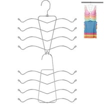 House Day Tank Top Hanger, 40 Hooks Capacity Foldable Wood Space Saving Hanger Closet, Organizers for Adult Dorm