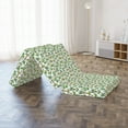 thumbnail image 4 of Tropical Foldable Mattress, Exotic Plants and Trees, 74.8" x 35.4", White Jade Green, by Ambesonne, 4 of 4