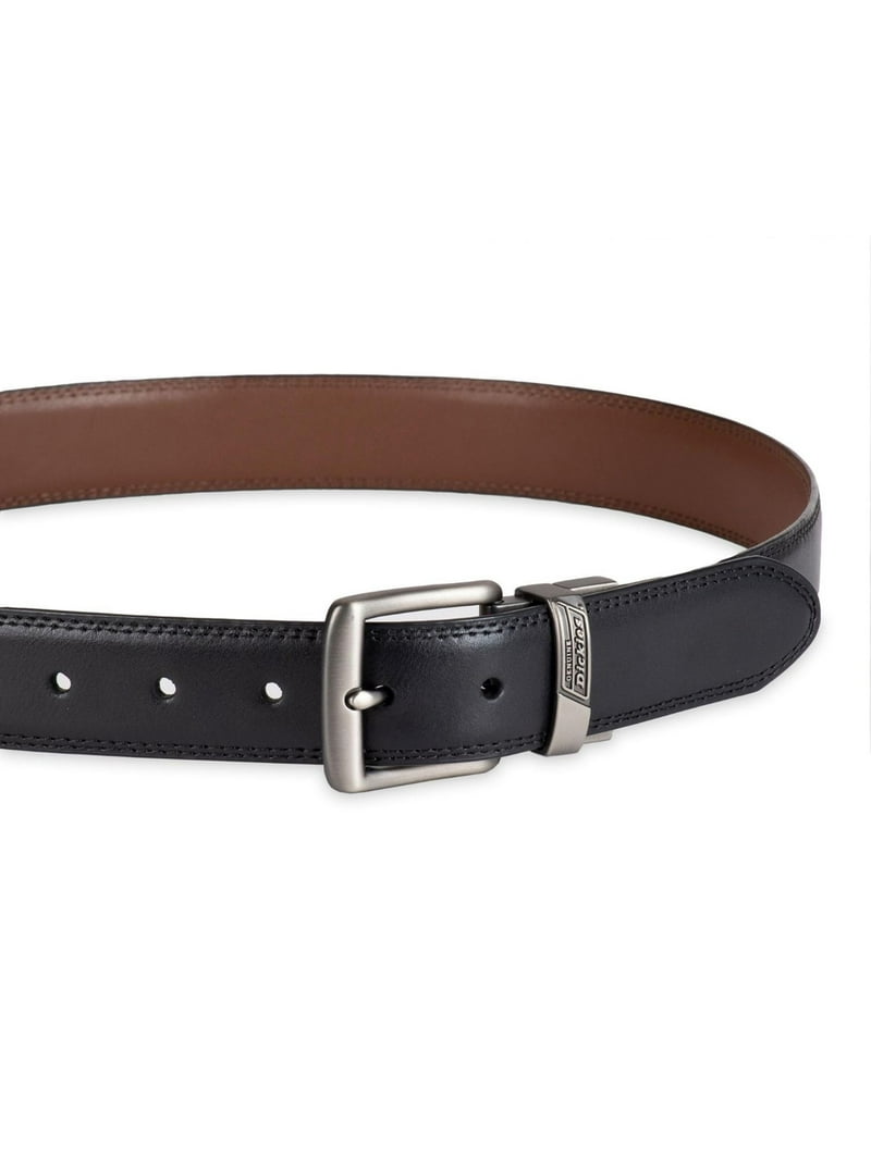 Genuine Dickies Men's Two-In-One Reversible Black to Brown Double