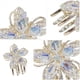 thumbnail image 3 of BESTYASH 3Ud Pinzas Pequeñas Para Con Flor De Cristal Dorado Para Estilos Sofisticados, 3 of 8