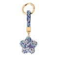 thumbnail image 1 of Llavero de cristal con forma de estrella, llaveros de pulsera para mujer, dije para bolso, llavero para mujer y niña, regalo, 1 of 5