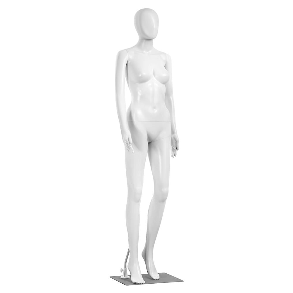 68.9" FT Female Mannequin Plastic Full Body Dress Form Display w/ Base New 