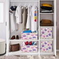 thumbnail image 6 of Foldable Fabric Storage Bin Home Cubes Clothing Organizer Bins Large Collapsible Box Basket for Home Organizer Watercolor Dandelions Pattern, 6 of 7