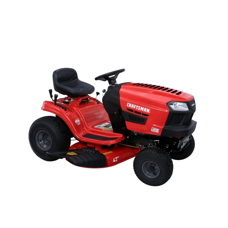 Craftsman T110 42 Riding Mower 17.5 HP Briggs Stratton Engine 7 Speed Transmission 13AN77XS093
